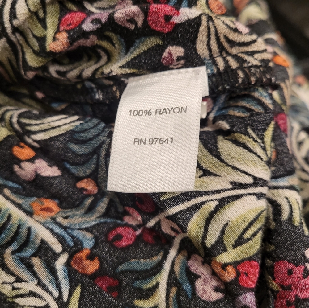 J.Jill Women's Floral Paisley Boho Tunic Top Size M - Picture 7 of 8